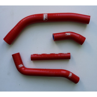 Durites de radiateur rouges SAMCO type origine - 3 durites Yamaha YZF 450 2010-12