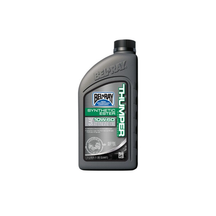 HUILE MOTEUR 4T ESTER SYNTHETIQUE THUMPER RACING 10W60 1L BEL-RAY