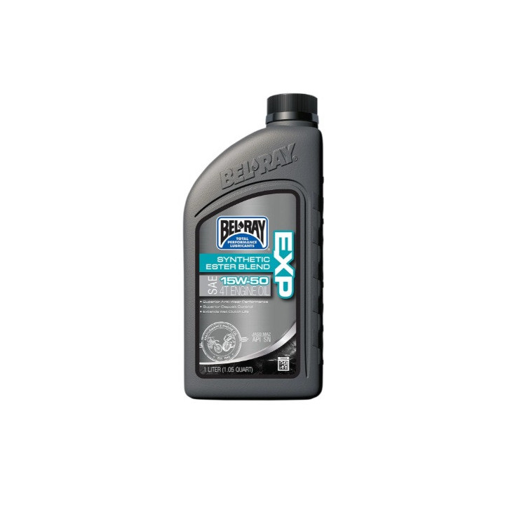 HUILE MOTEUR 4T SEMI-SYNTHETIQUE EXP ESTER BLEND 15W50 1L BEL-RAY