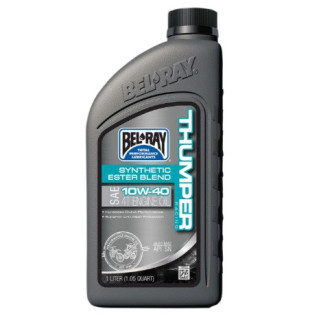 HUILE MOTEUR 4T SYNTHETIQUE ESTER BLEND THUMPER RACING 10W40 1L BEL-RAY