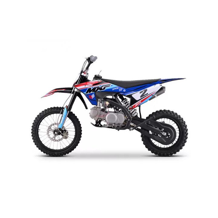 MOTO ENFANT PIT DIRT Bike 125cc BASTOS MXF grandes roues 14/17