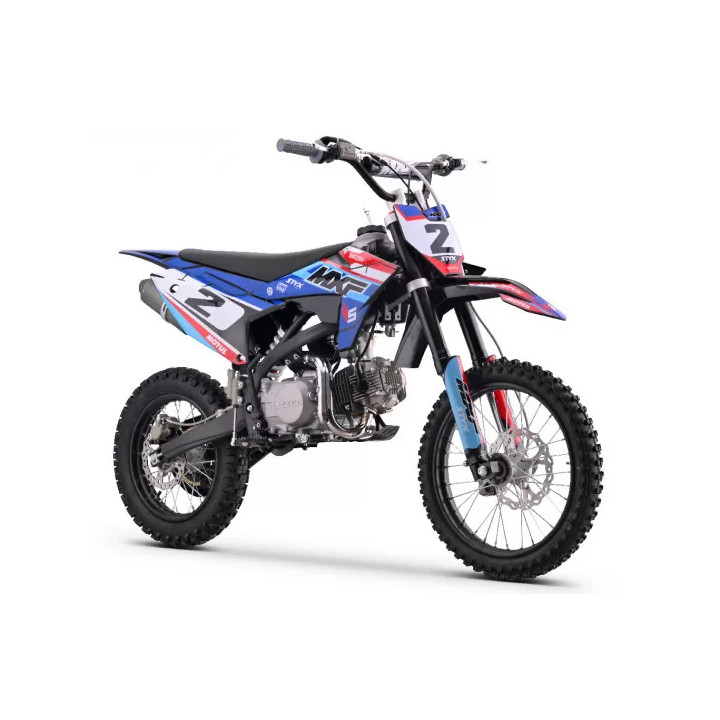 MOTO ENFANT PIT DIRT Bike 125cc BASTOS MXF grandes roues 14/17