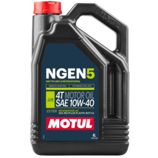 HUILE NGEN5 MOTUL TECHNOSYNTHESE 10W40 MOTO MOTEUR 4T 4 Litres