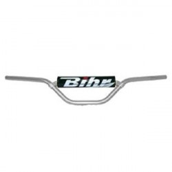 GUIDON MX ONE BIHR ALU 22.2mm ET MOUSSE 80 85 ARGENT