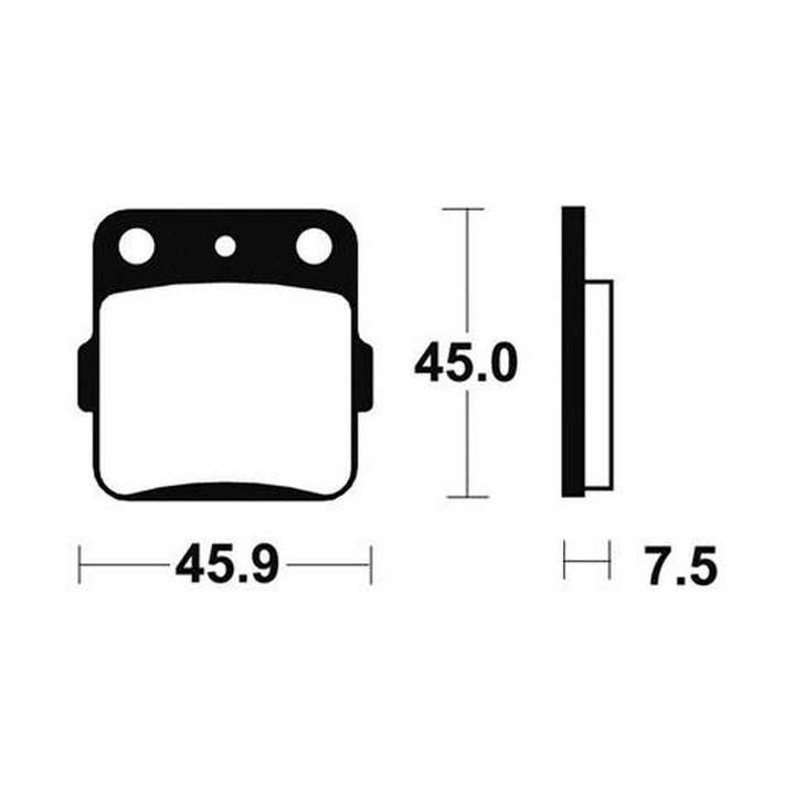 PLAQUETTE DE FREIN AVANT COMPETITION BENDIX MOR89 YAMAHA YZ 85 02/15