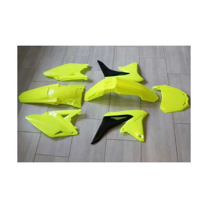 KIT PLASTIQUES RACETECH JAUNE FLUO SUZUKI RMZ 250 10/16