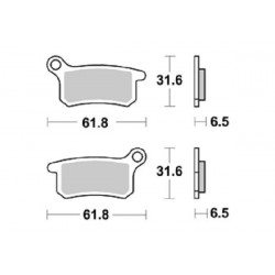 PLAQUETTES DE FREIN AVANT AP RACING LMP383ORR KTM SX 65 02/15