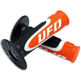 POIGNEES DOMINO OFF-ROAD X-TREME NOIR/ROUGE 22 MM