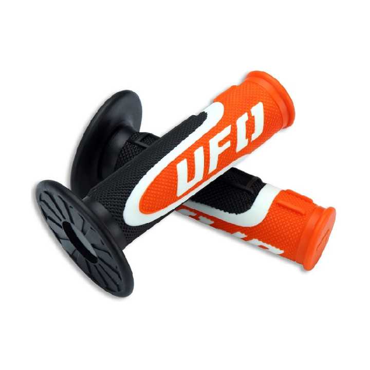 POIGNEES DOMINO OFF-ROAD X-TREME NOIR/ROUGE 22 MM